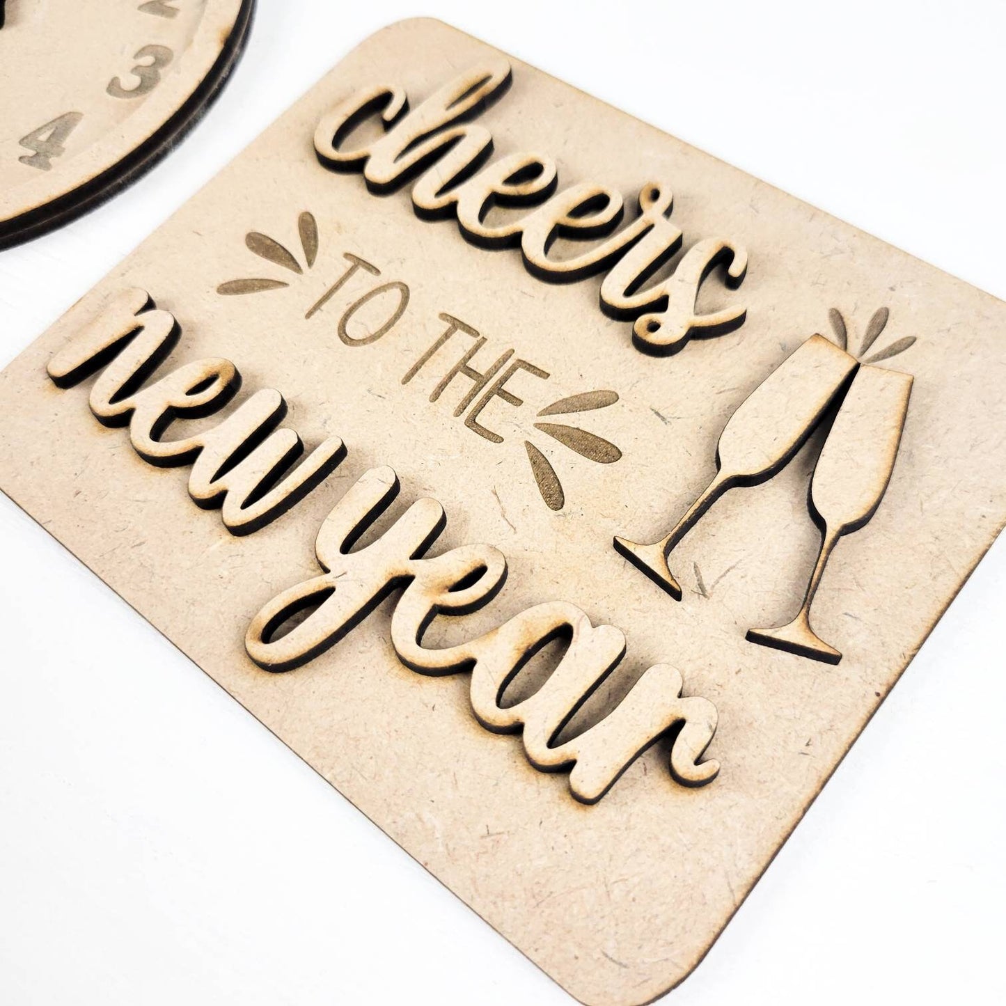 Happy New Year Tiered Tray DIY Paint Kit