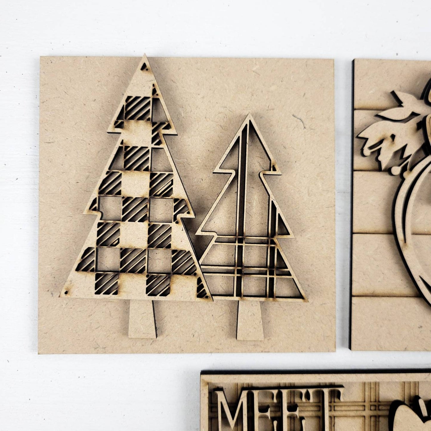Meet Me Under the Mistletoe Square Tiles