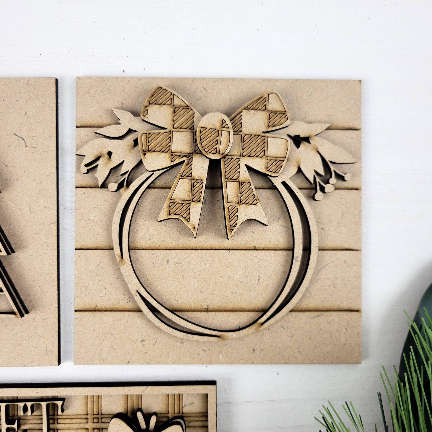 Meet Me Under the Mistletoe Square Tiles