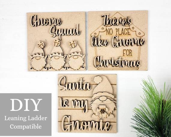 Santa is my Gnomie Square Tiles