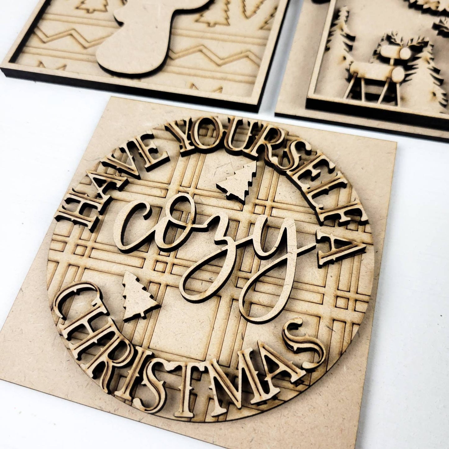 Have Yourself a Cozy Christmas Square Tiles
