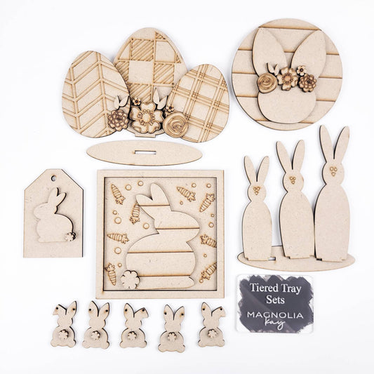 Farmhouse Easter Tiered Tray DIY Paint Kit