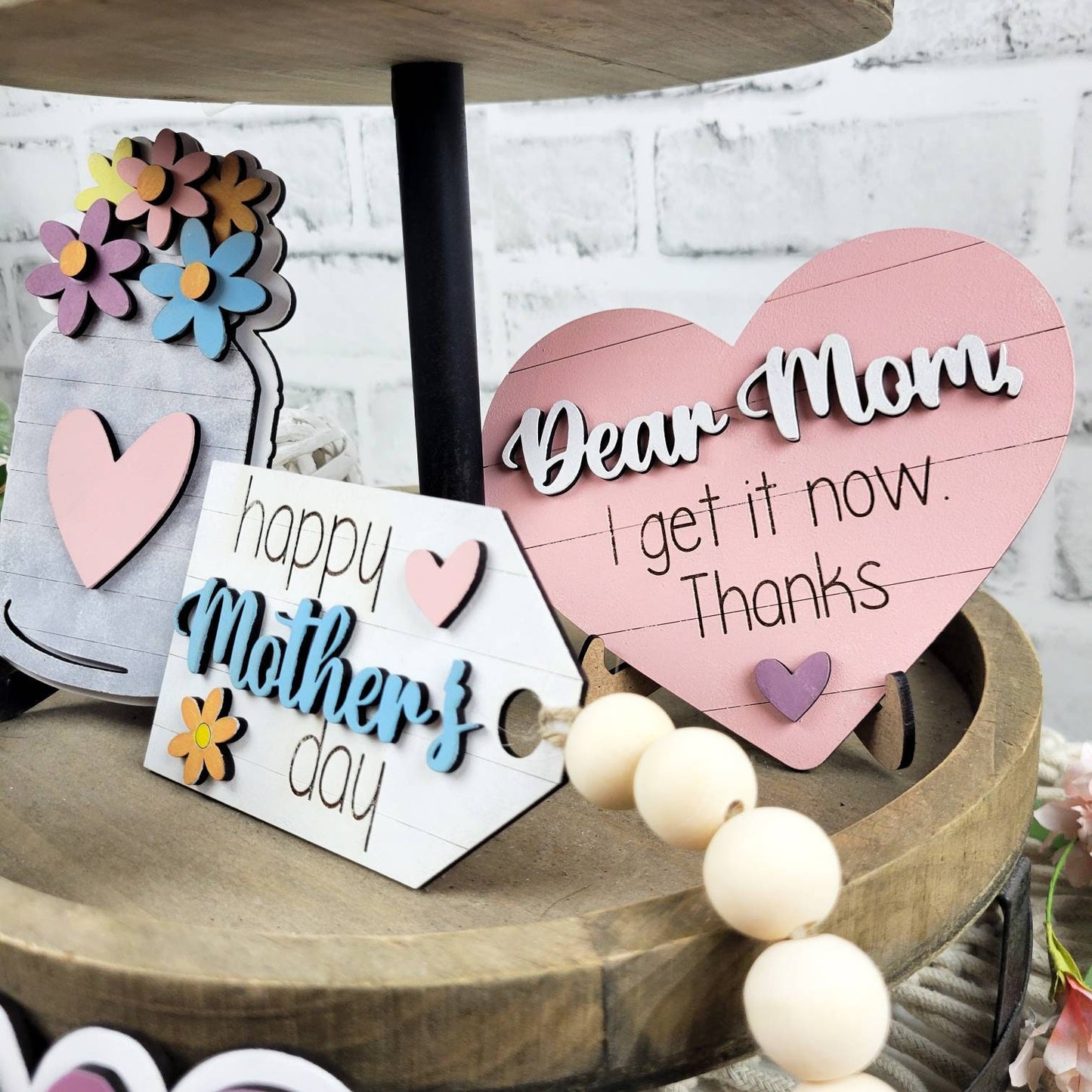 Mother's Day Tiered Tray DIY Paint Kit