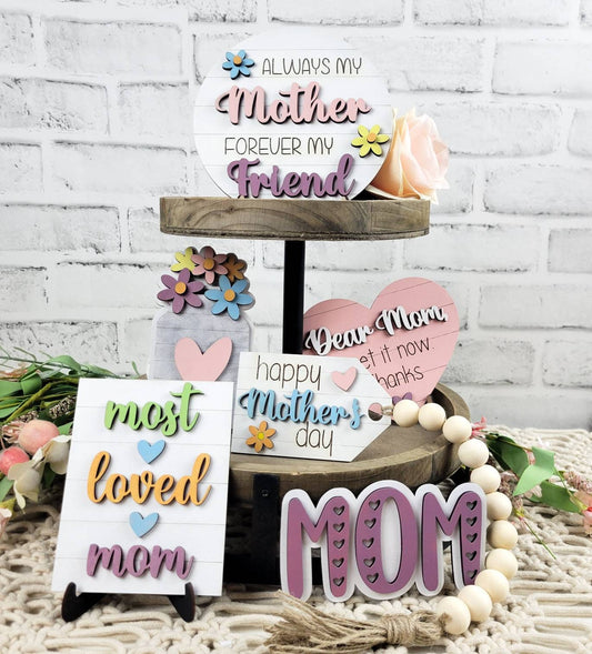 Mother's Day Tiered Tray DIY Paint Kit