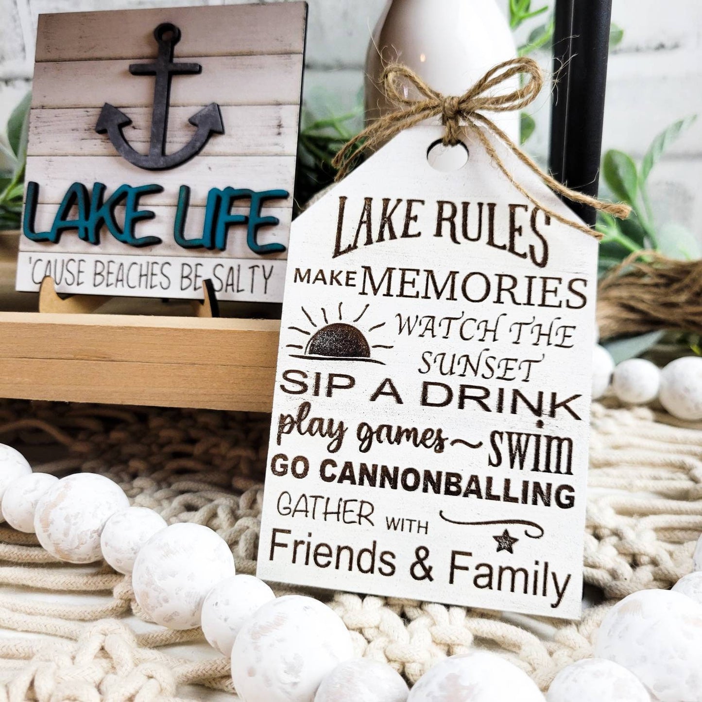 Lake House Tiered Tray DIY Paint Kit