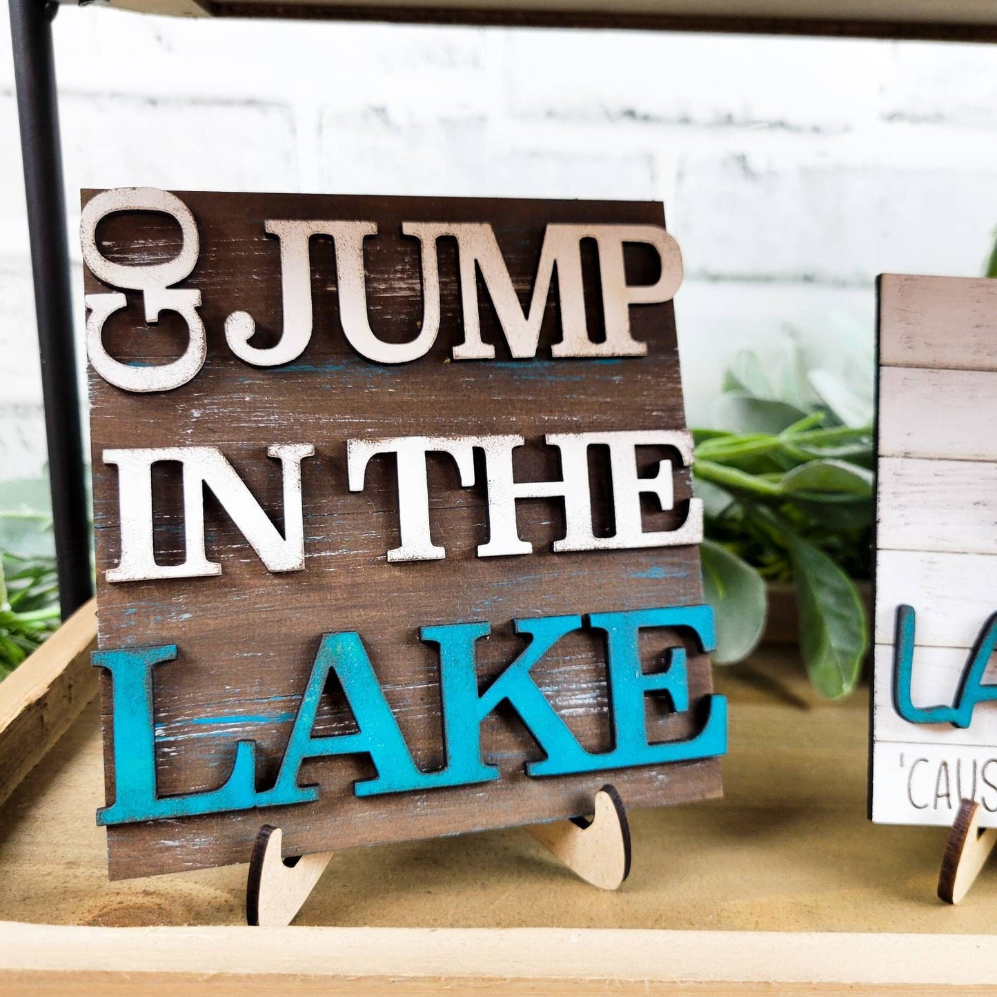 Lake House Tiered Tray DIY Paint Kit