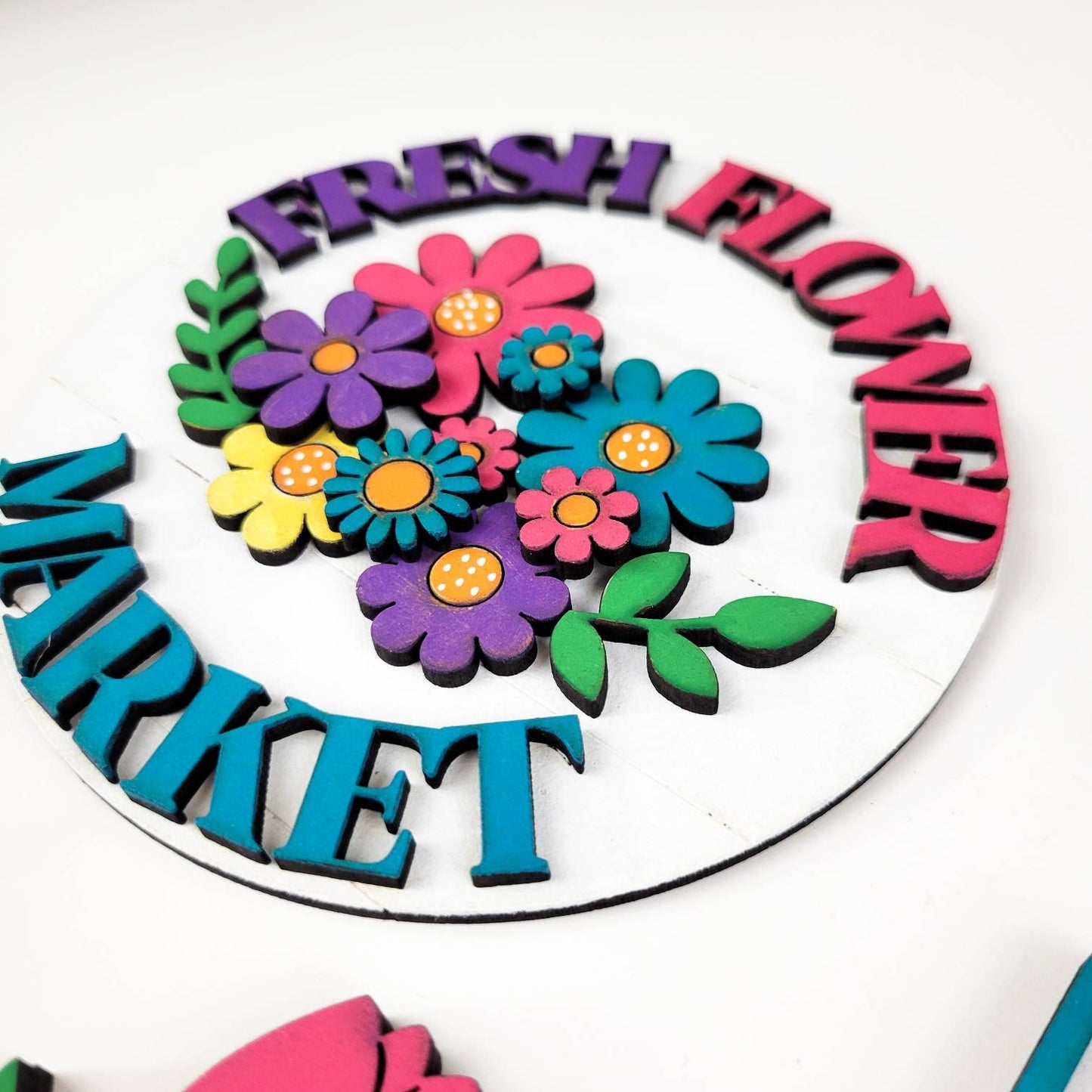 Flower Market Spring Tiered Tray DIY Paint Kit