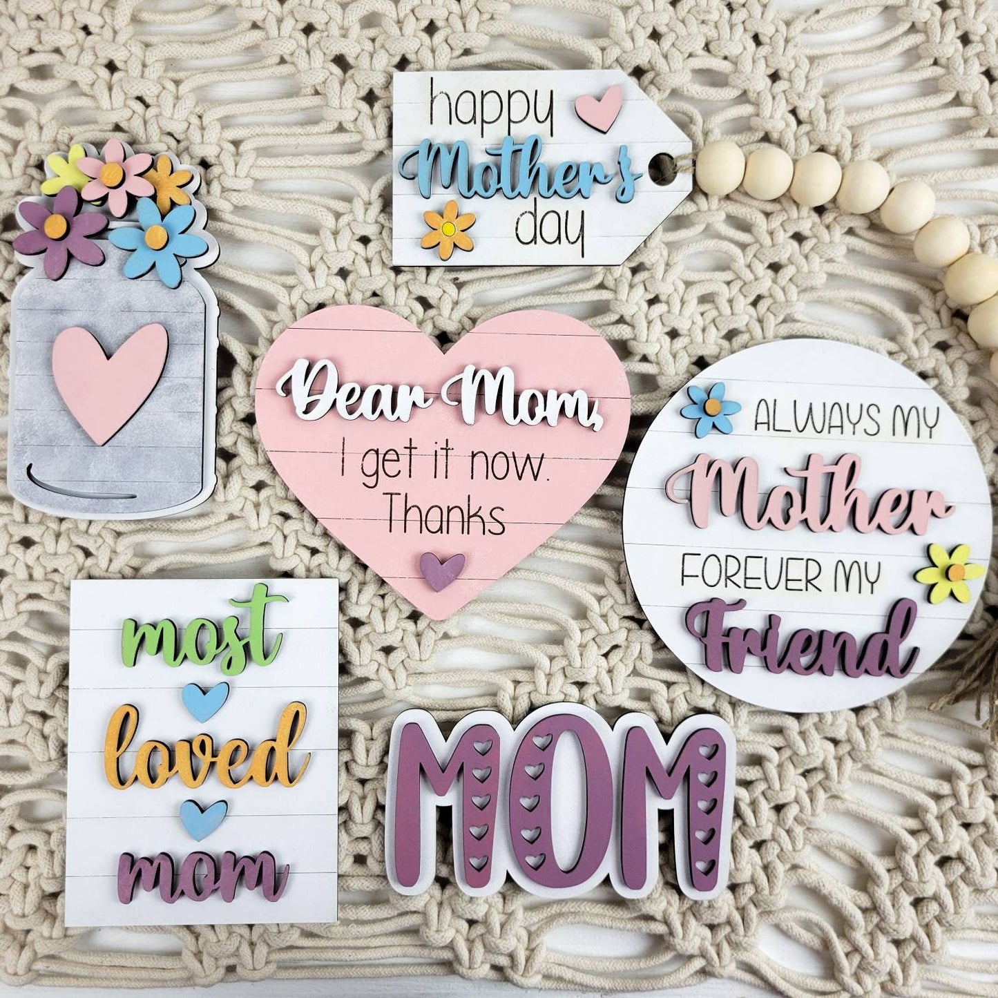 Mother's Day Tiered Tray DIY Paint Kit