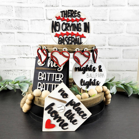 No Place Like Home Baseball Tiered Tray DIY Tiered Tray Kit
