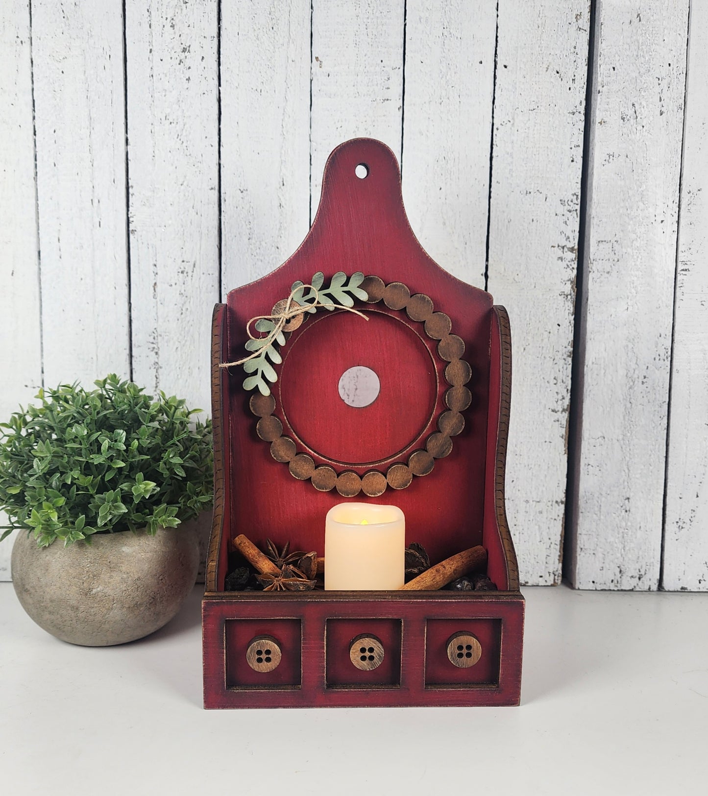 Interchangeable Farmhouse Candle Nook March 2026