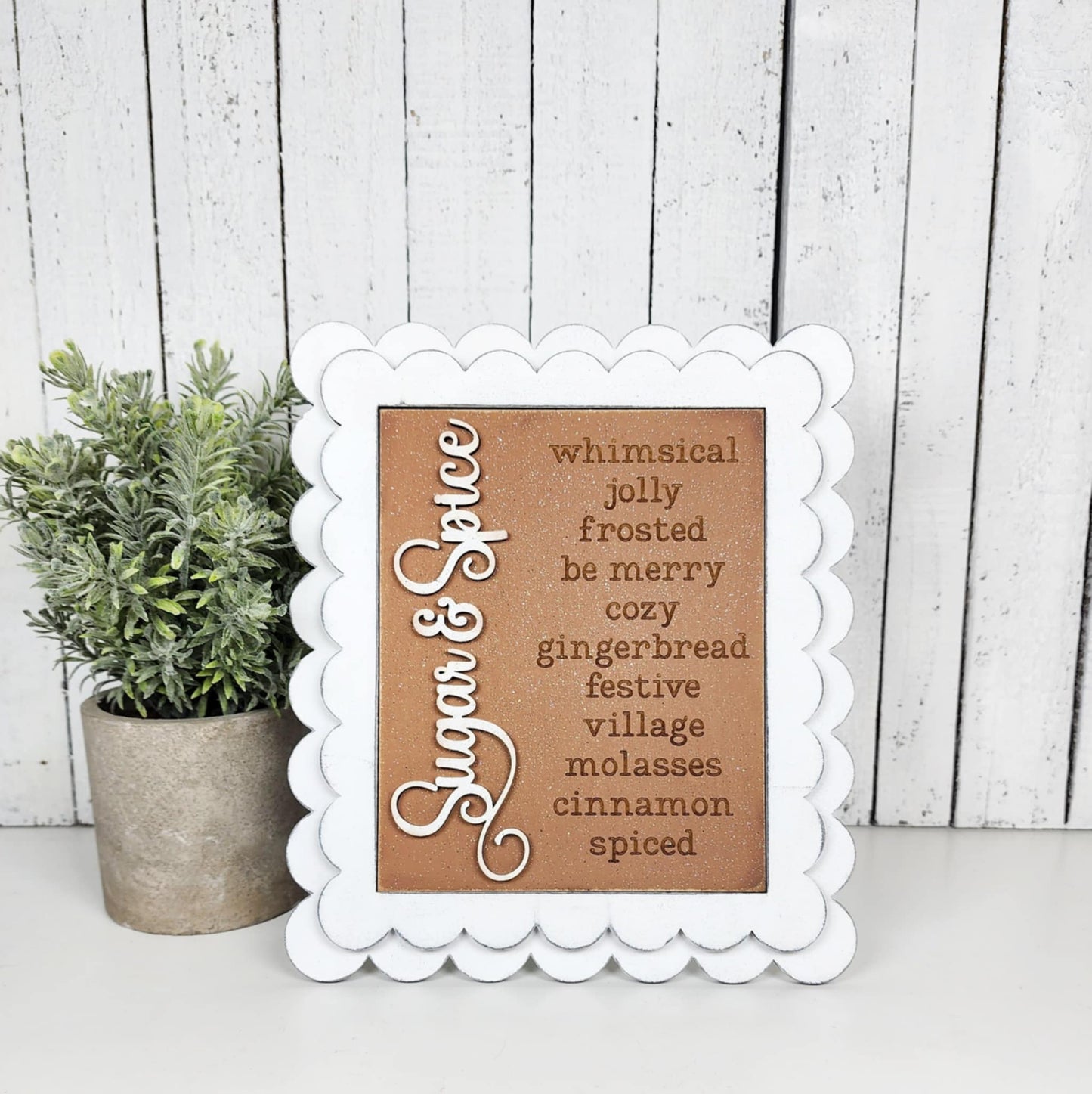 Victorian Gingerbread Christmas Interchangeable Signs July 2025