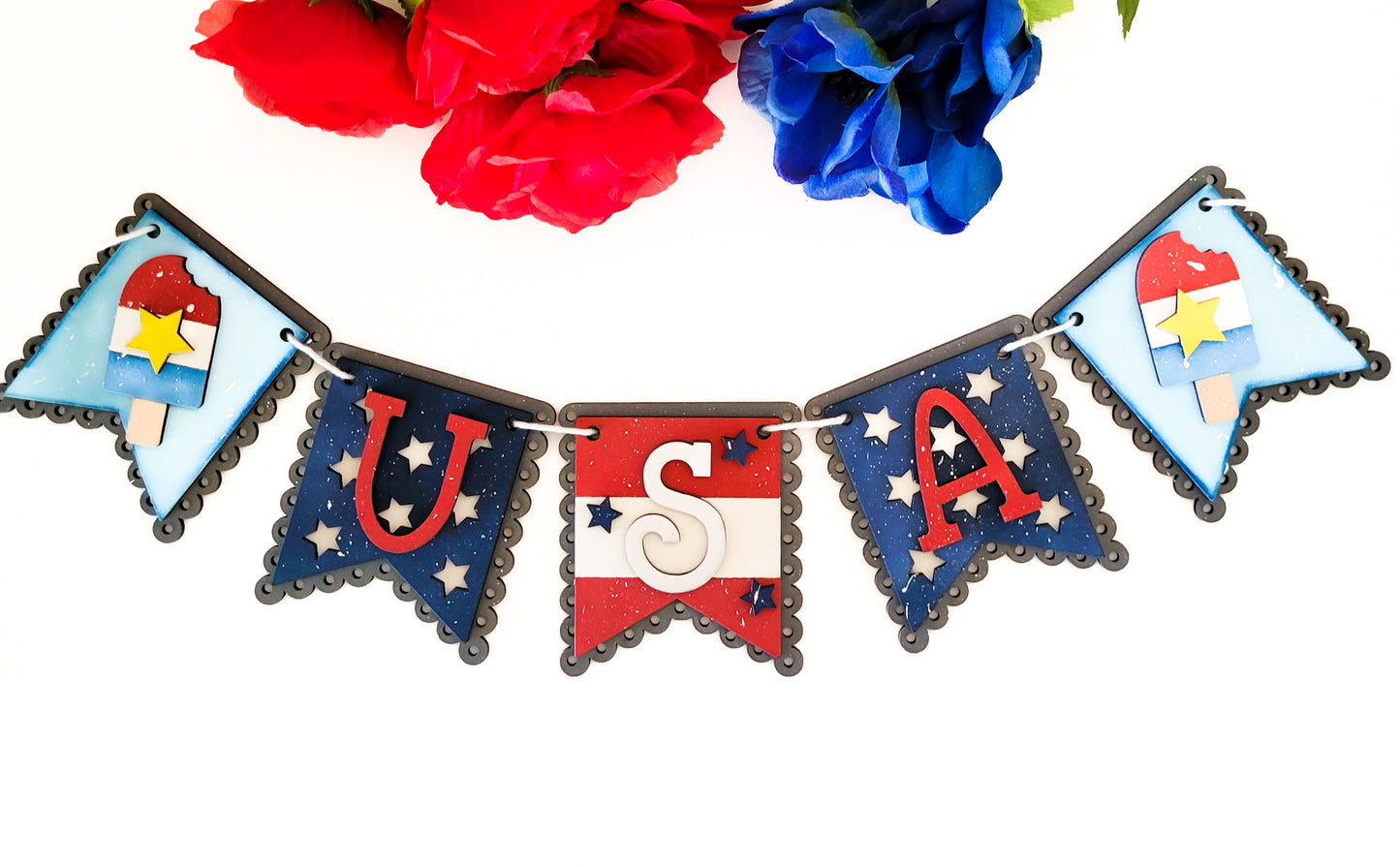 USA 4th of July Independence Day Banner DIY Kit