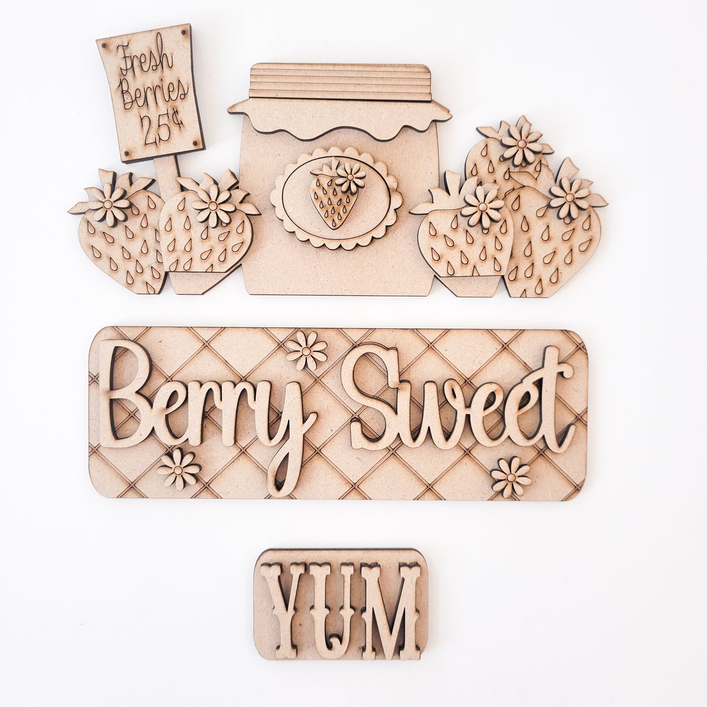 Berry Sweet Strawberries Interchangeable Truck Add-On