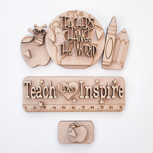 Teachers Change the World Interchangeable Truck Add-On