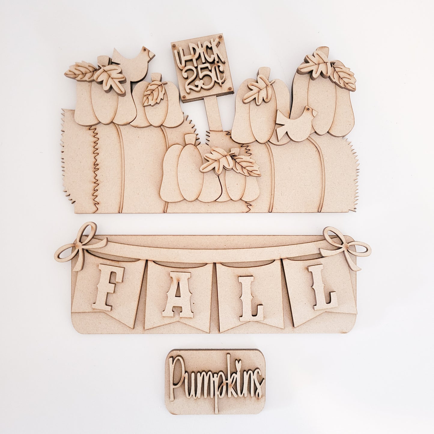 Fall Hay Bales and Pumpkins Interchangeable Truck Add-On