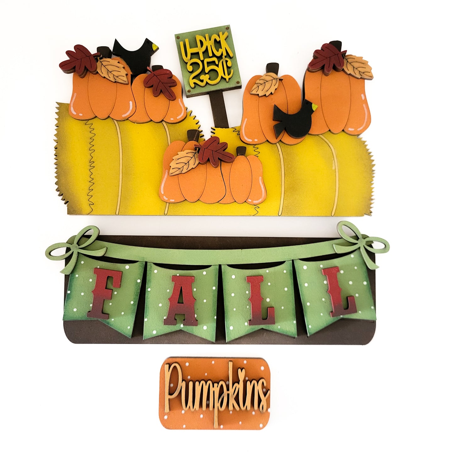 Fall Hay Bales and Pumpkins Interchangeable Truck Add-On