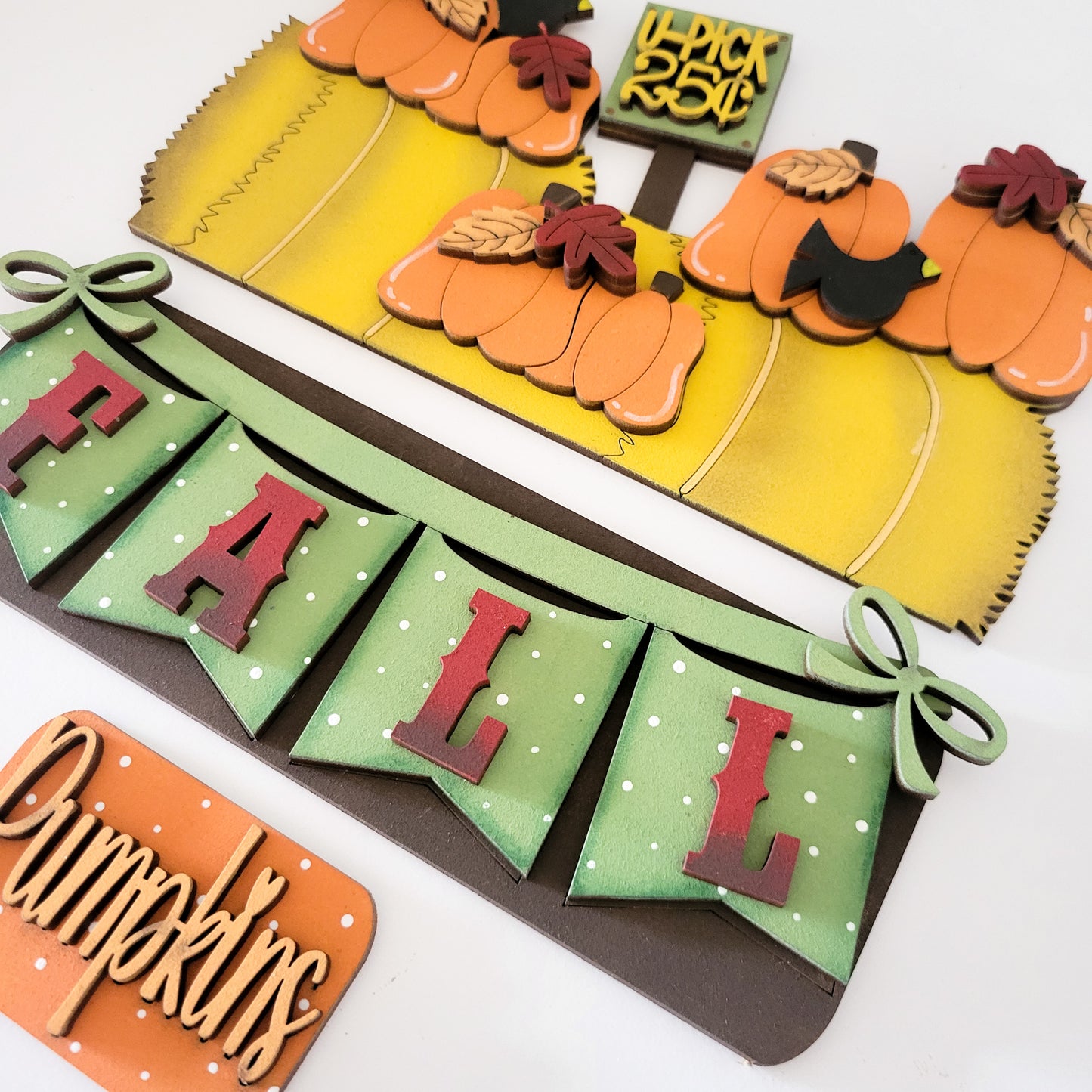 Fall Hay Bales and Pumpkins Interchangeable Truck Add-On