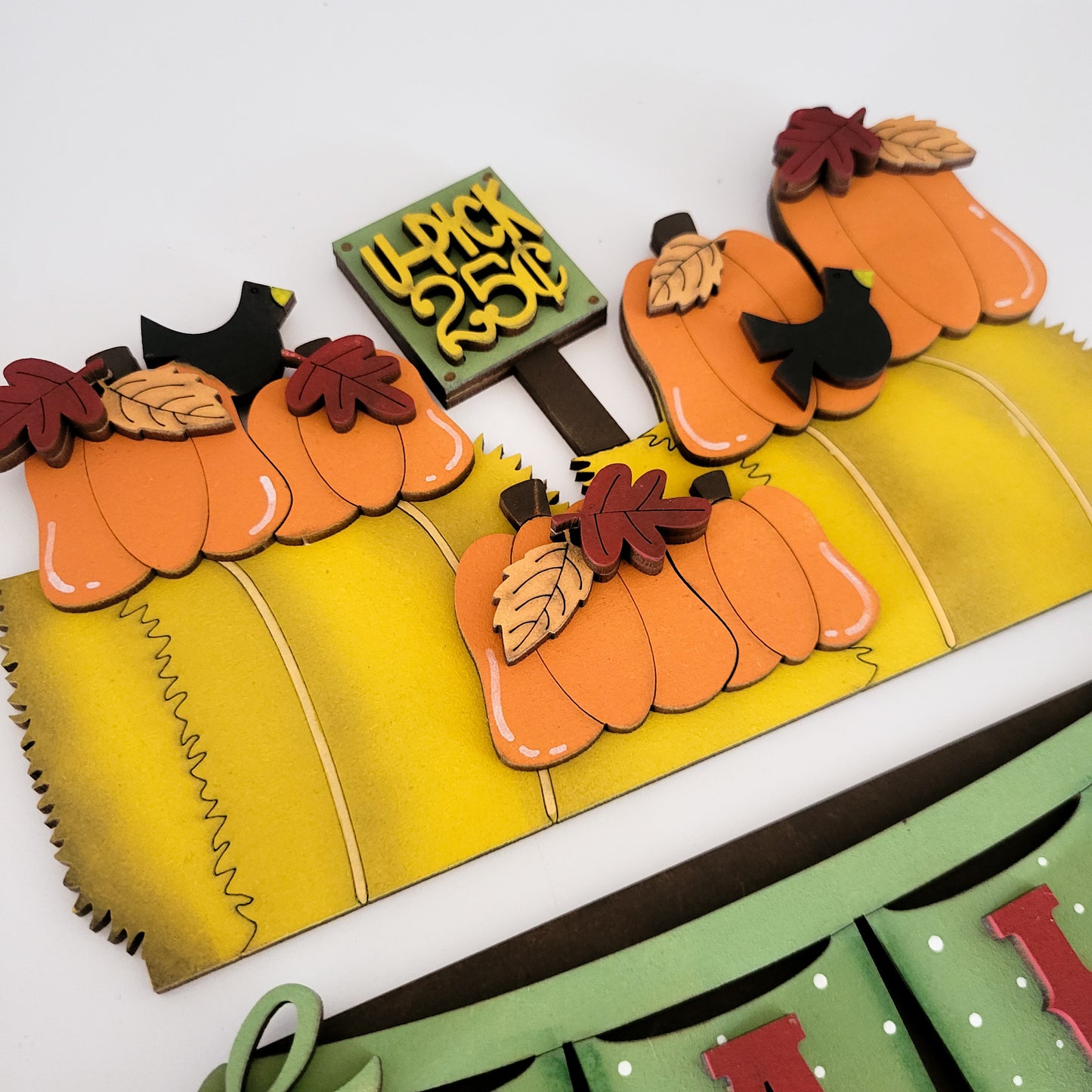 Fall Hay Bales and Pumpkins Interchangeable Truck Add-On