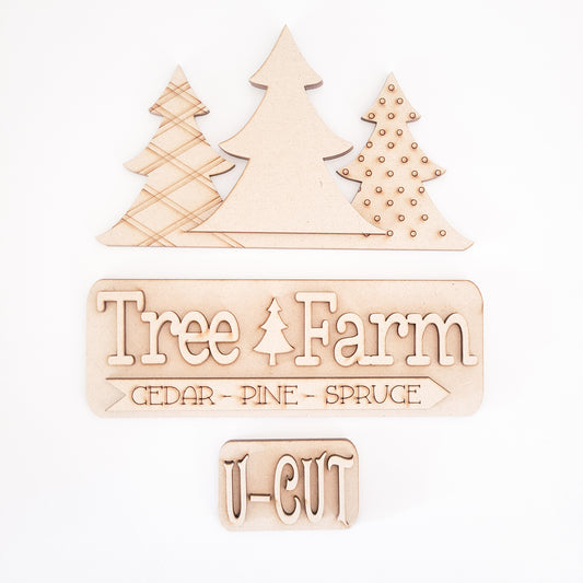 Tree Farm Christmas Holiday Interchangeable Truck Add-On