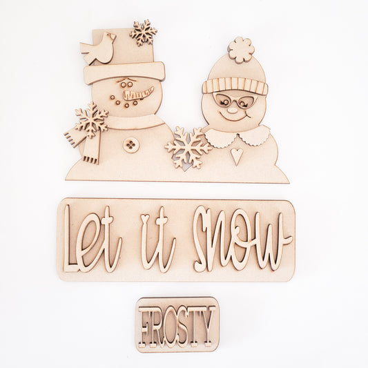 Let it Snow Winter Holiday Interchangeable Truck Add-On