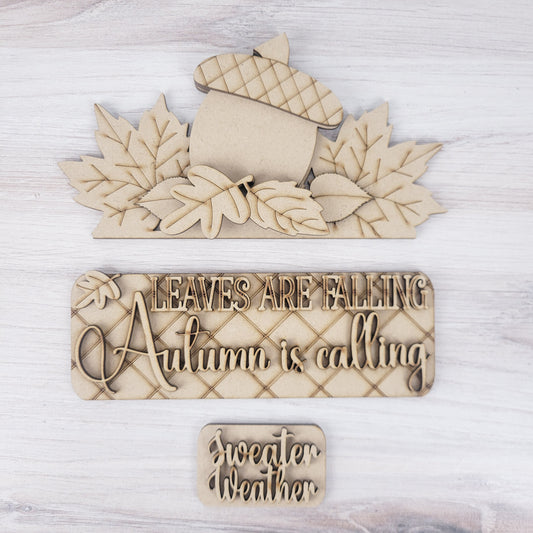 Autumn is Calling Fall Interchangeable Truck Add-On