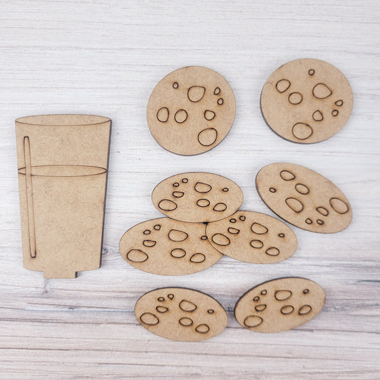 Milk and Cookies for Santa Christmas Gumball Jar Filler