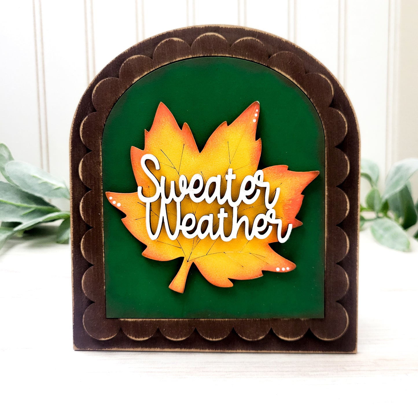 September V1 Seasonal Interchangeable Insert – Fits DIY Arched Frame Kits