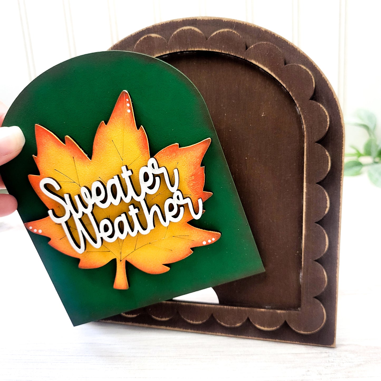 September V1 Seasonal Interchangeable Insert – Fits DIY Arched Frame Kits