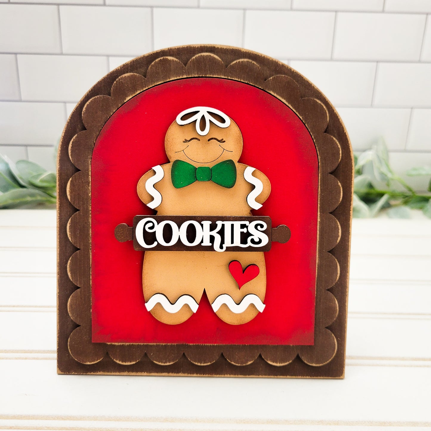 December V1 Seasonal Interchangeable Insert – Fits DIY Arched Frame Kits