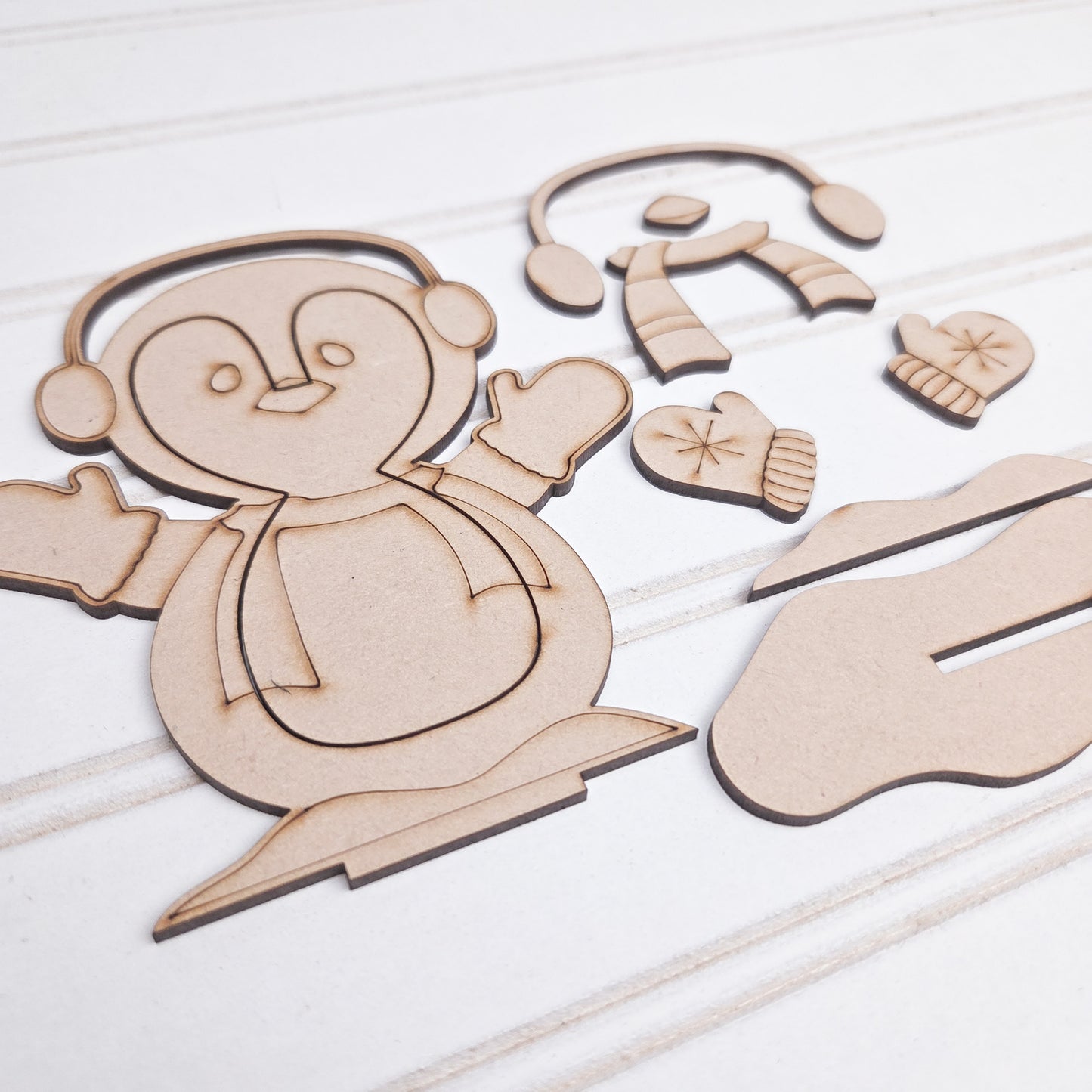 Standing Winter Penguin DIY Paint Kit