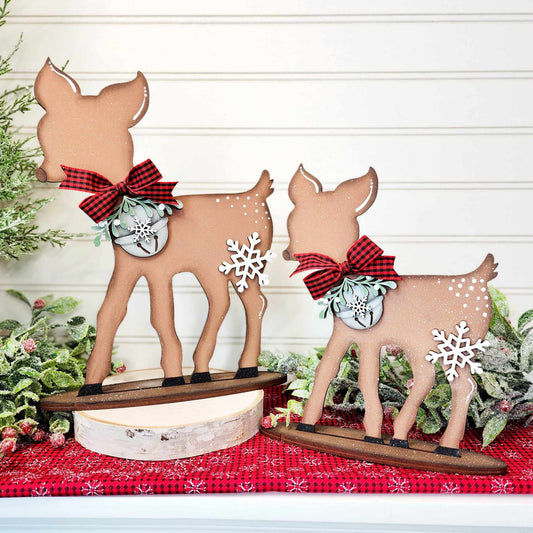 Standing Deer Christmas Decor