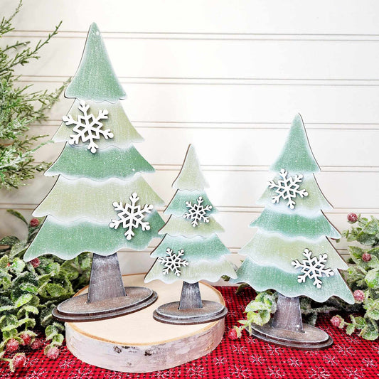 Standing Holiday Trees Set of 3