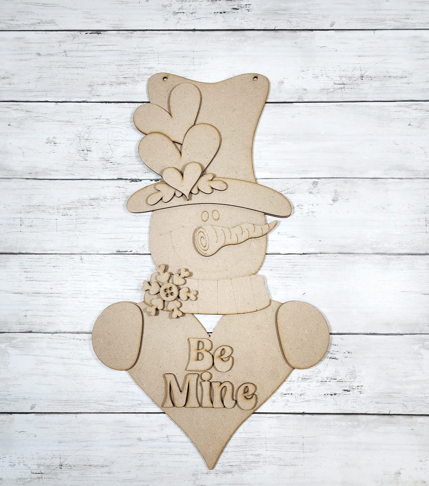 Valentine Snowman Door Hanger January 2026