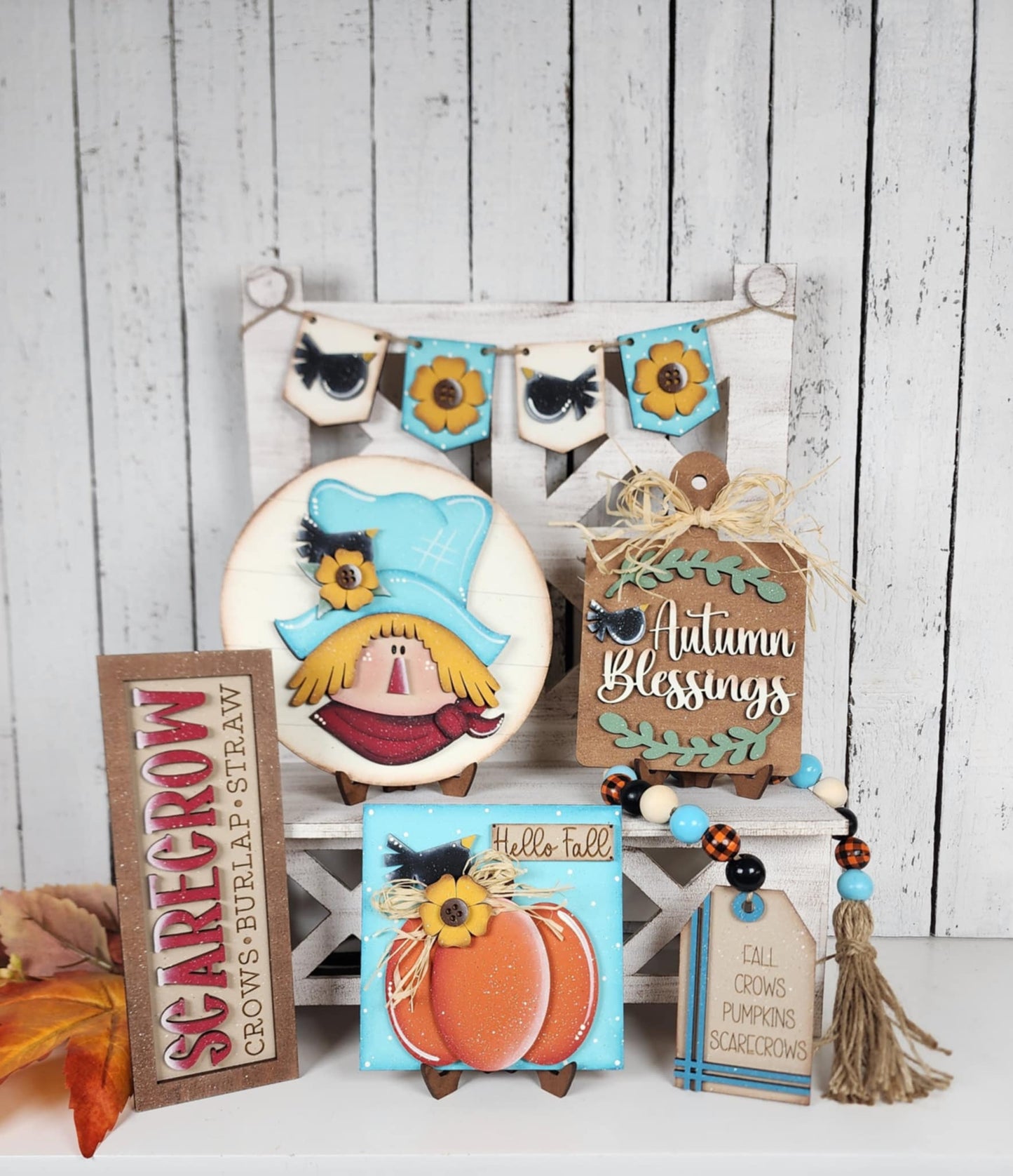 Fall Scarecrow Decor Bundle September 2025