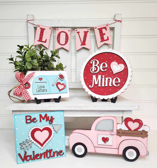 Be My Valentine Tiered Tray DIY Paint Kit