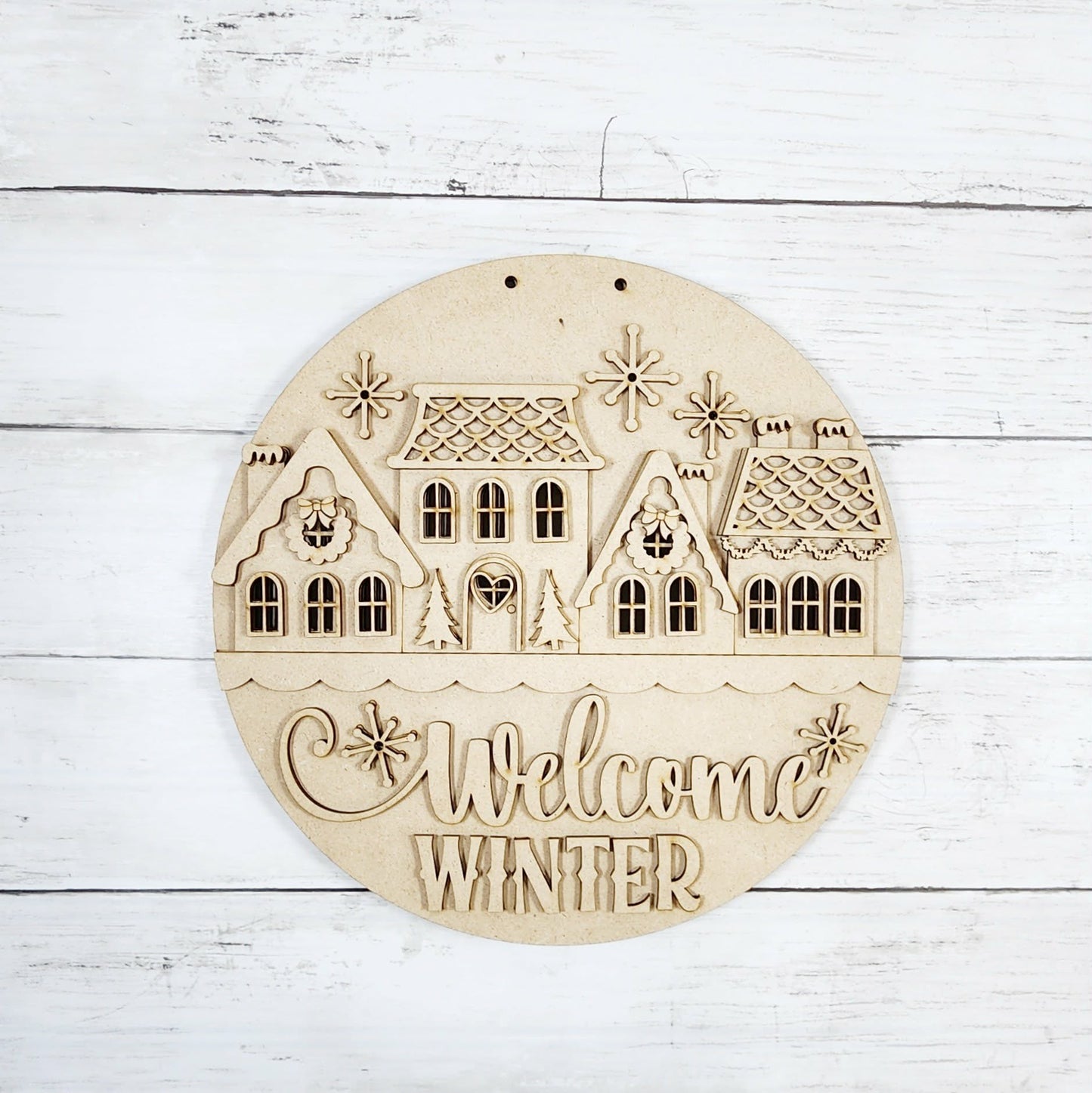 Winter Snowman Door Hanger December 2025