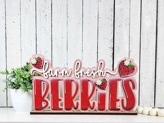 Berry Sweet Word Art Shelf Sign May 2025