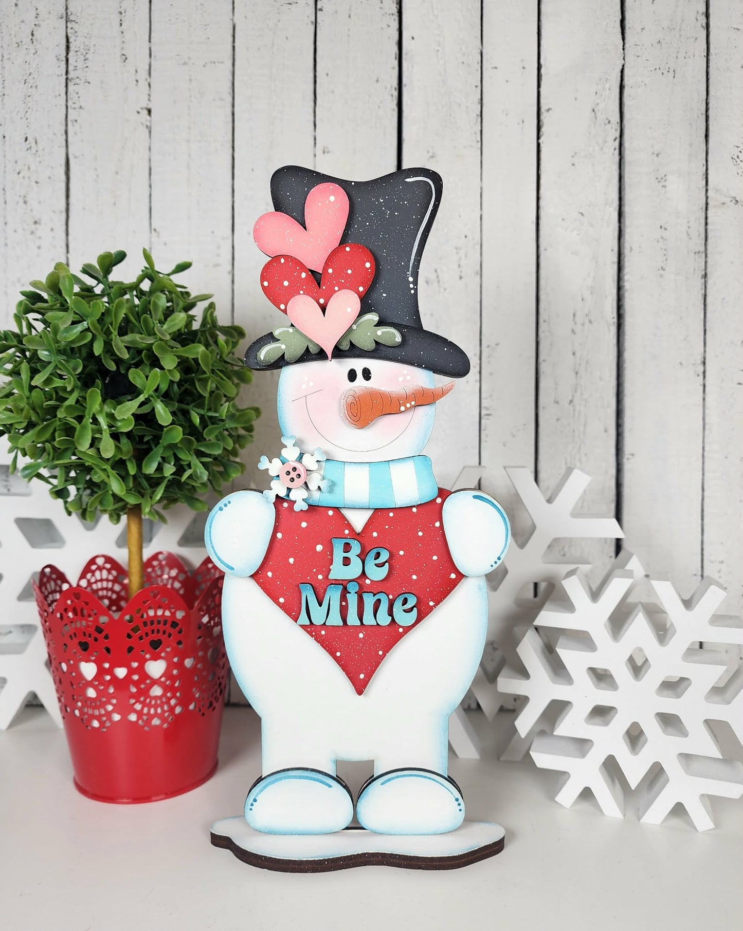 Valentine Snowman Shelf Sitter Be Mine January 2026