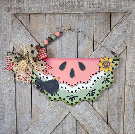 Vintage Watermelon Door Hanger June 2025