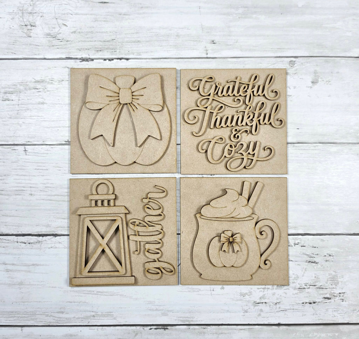 Gathered and Grateful Mini Sign and Frame Set October 2026