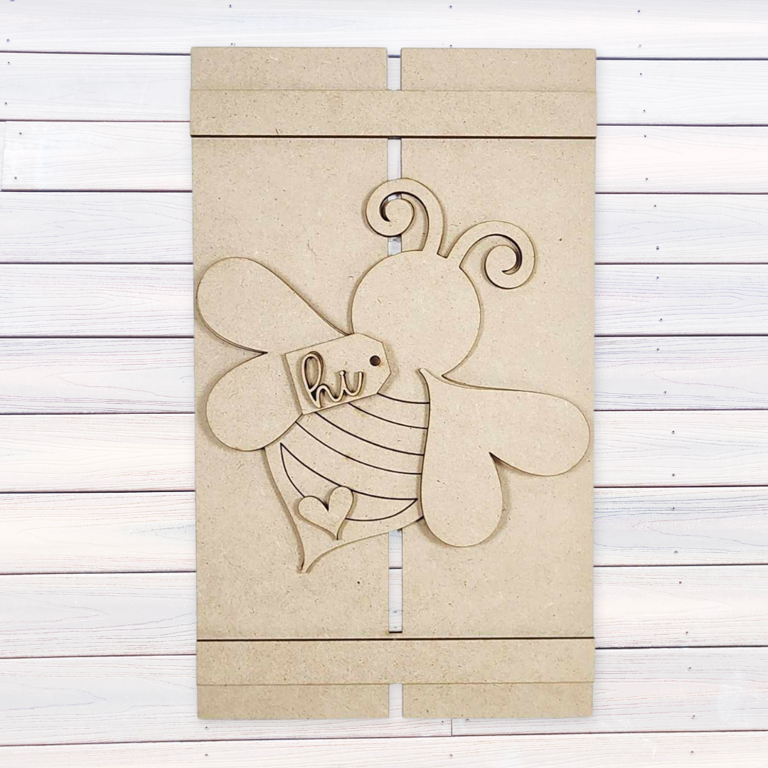 Honey Bee Pallet Sign April 2025
