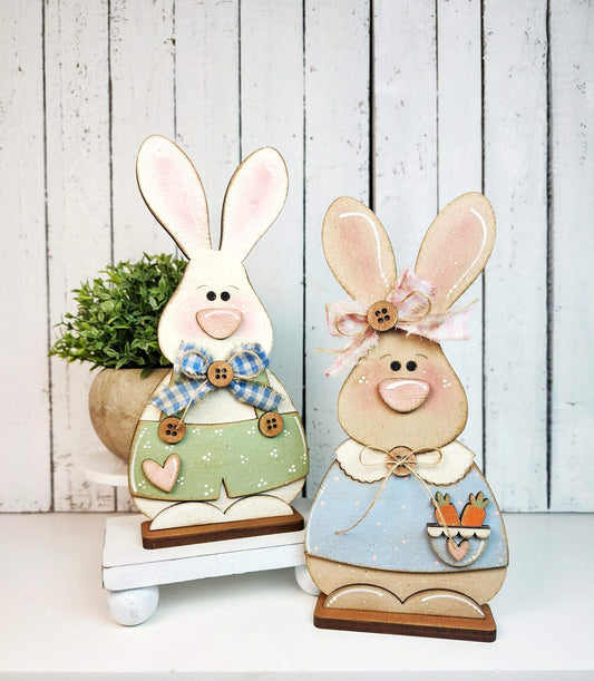 Pastels & Cotton Tails Bunny Couple February 2026