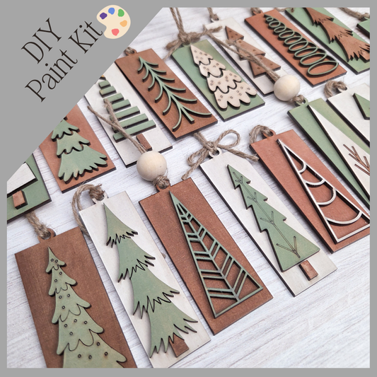 Holiday Tree Ornaments/Gift Tags Set of 17