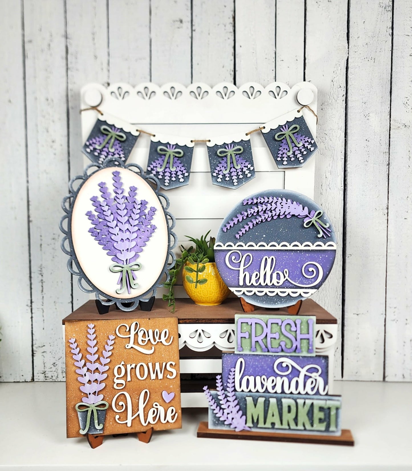 Lavender Market Decor Set April 2026