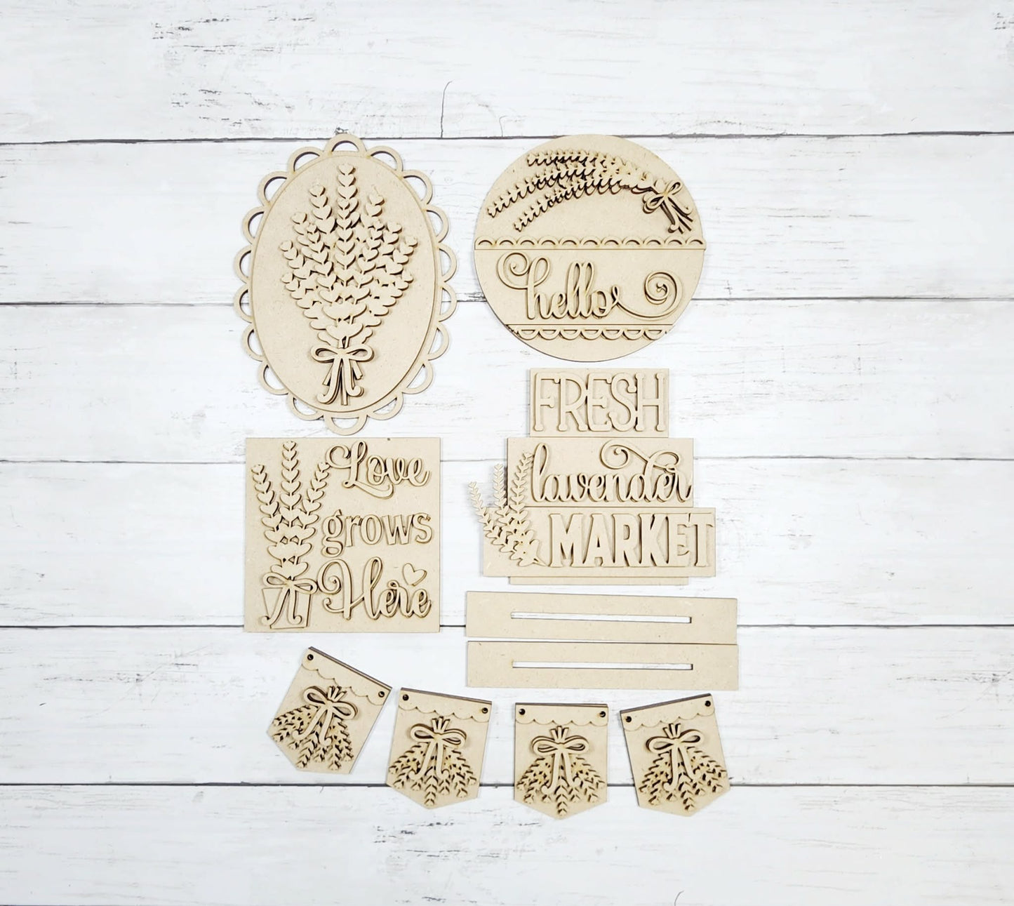 Lavender Market Decor Set April 2026