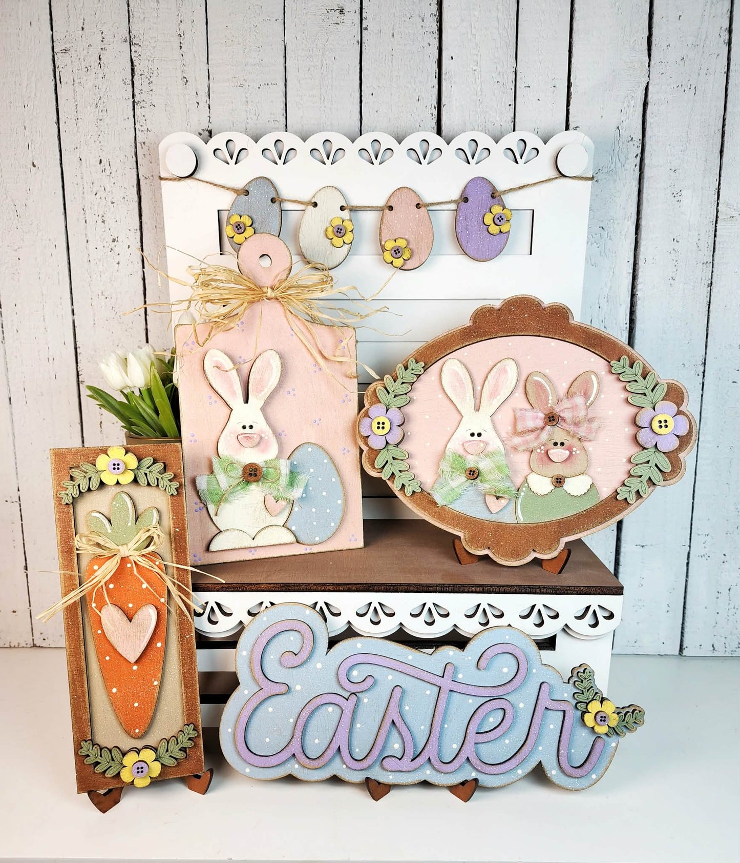 Pastels & Cotton Tails Decor Set February 2026