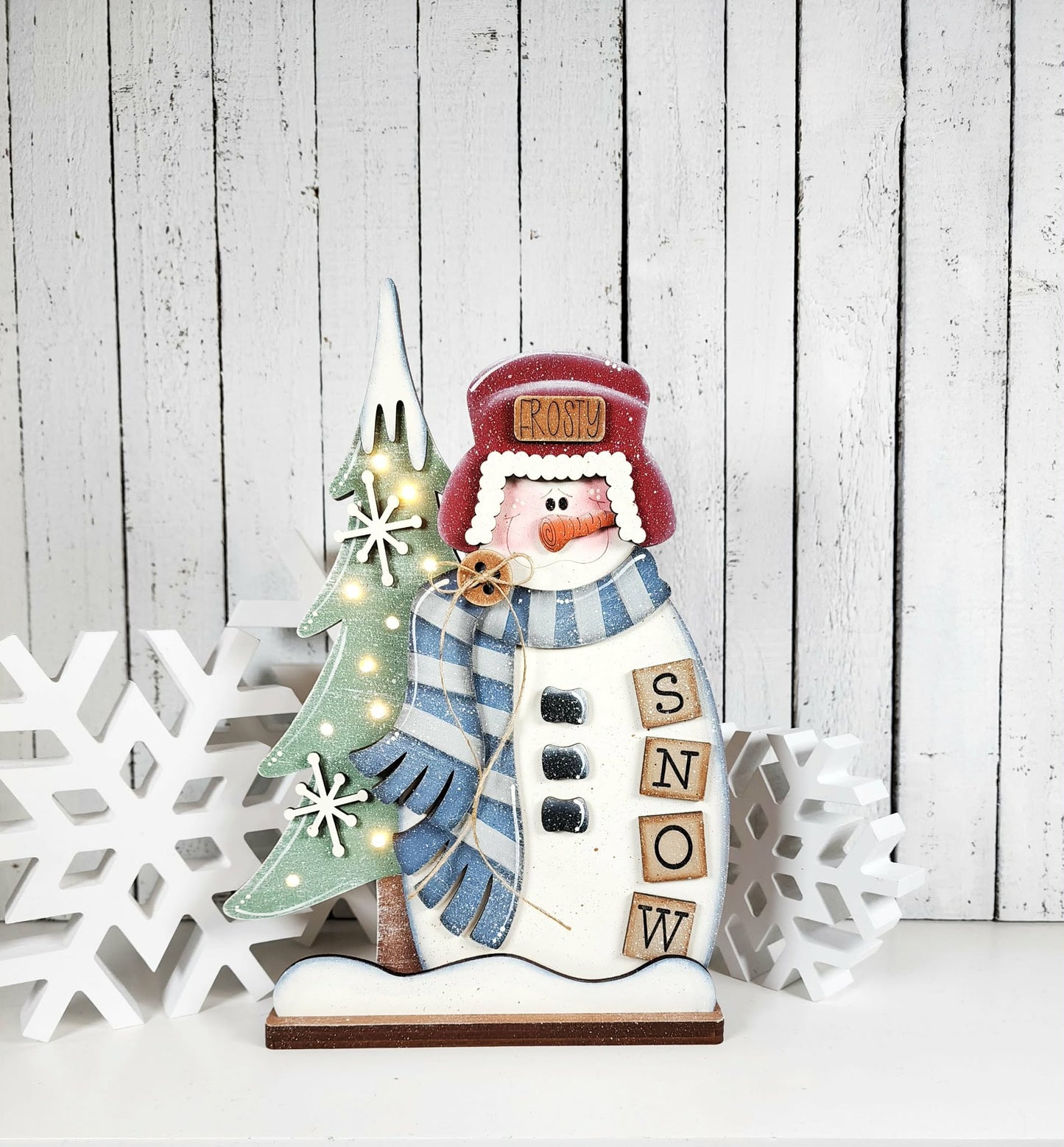 Winter Snowman Shelf Sitter December 2025