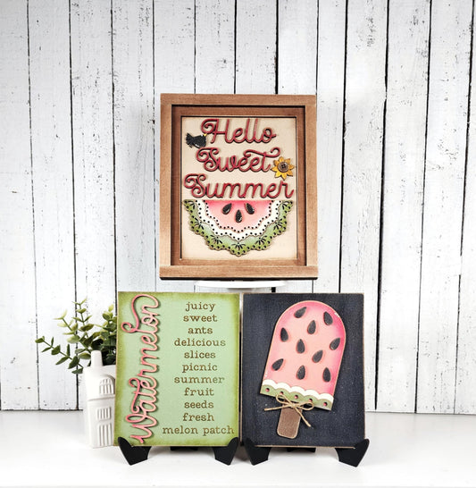 Vintage Watermelon Sign Trio June 2025