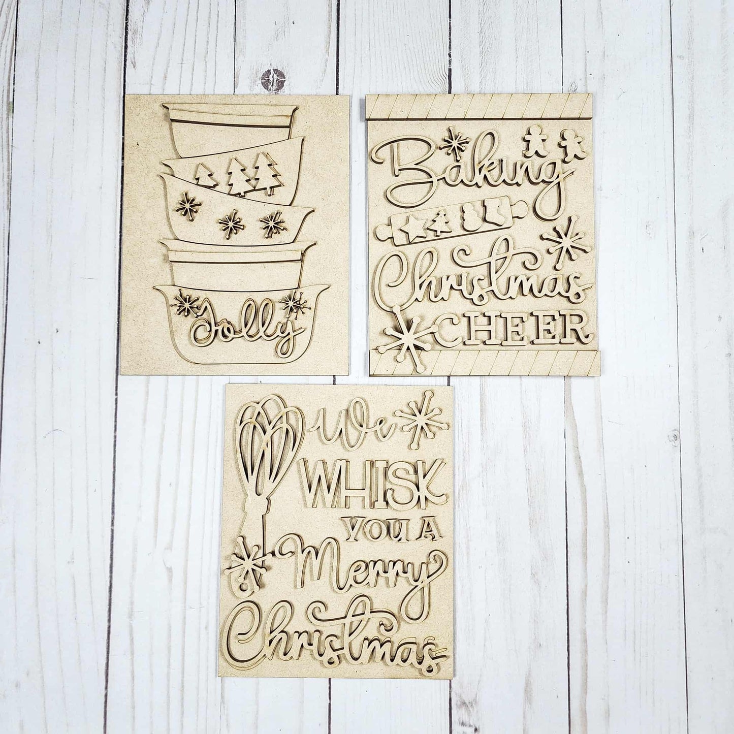 Christmas Baking Interchangeable Mini Signs with Frame October 2025