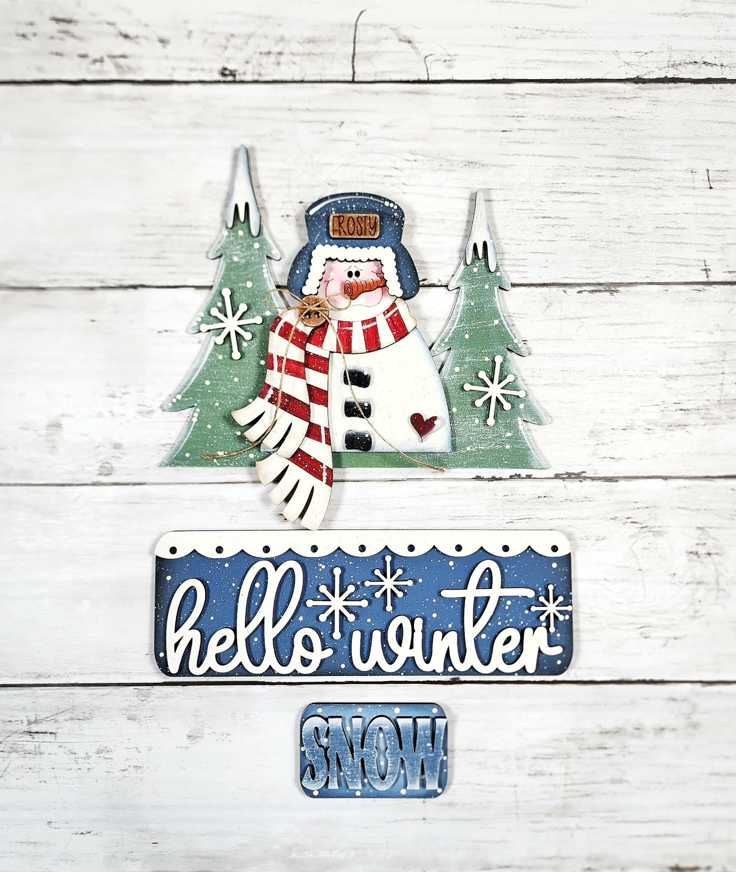 Winter Snowman Truck Insert December 2025